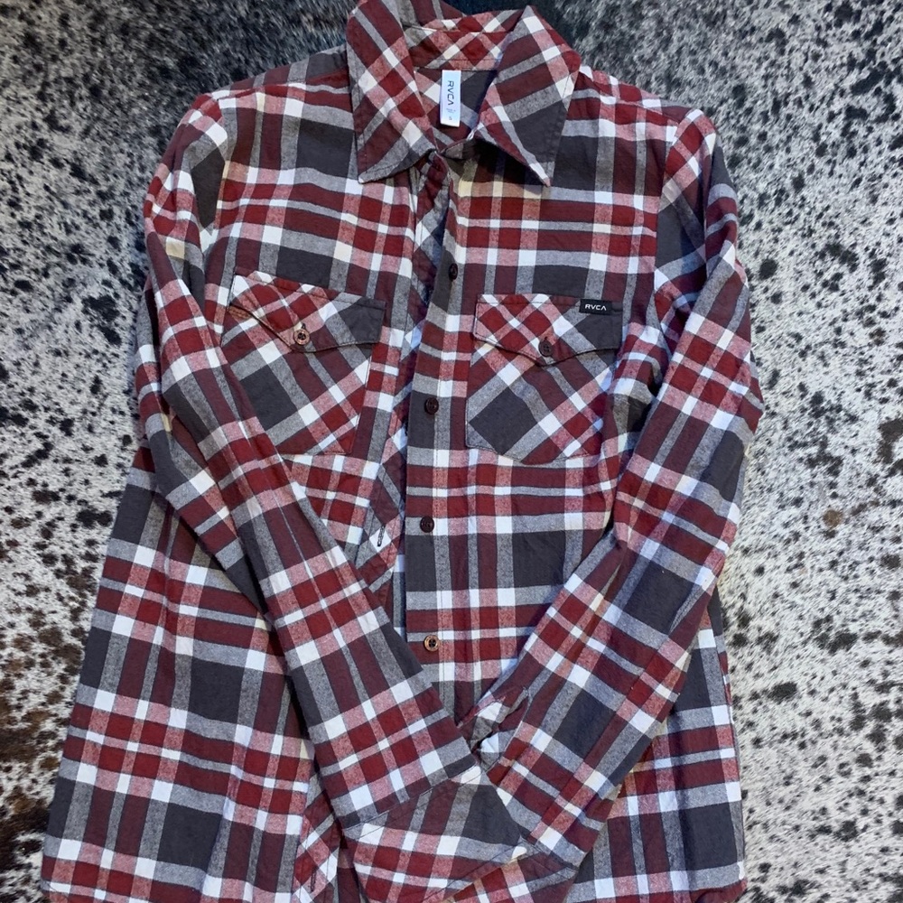 Flannel small button up